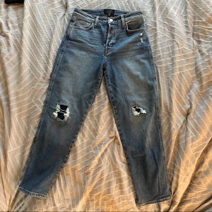 Sanctuary High Rise Straight Ripped Jeans